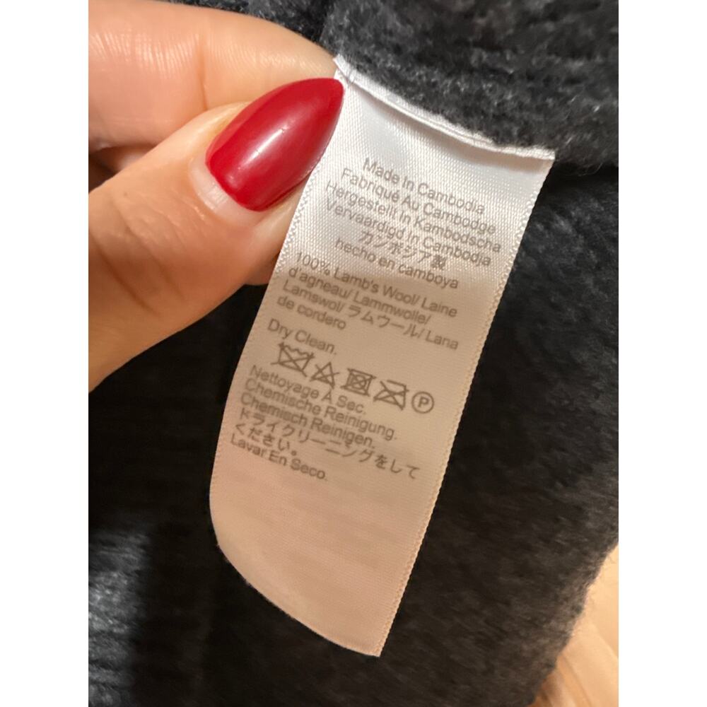 NWOT J.Crew Milano Stitch Cinched Waist Cardigan Gray Lambswool Rustic Size XXS - Picture 5 of 8